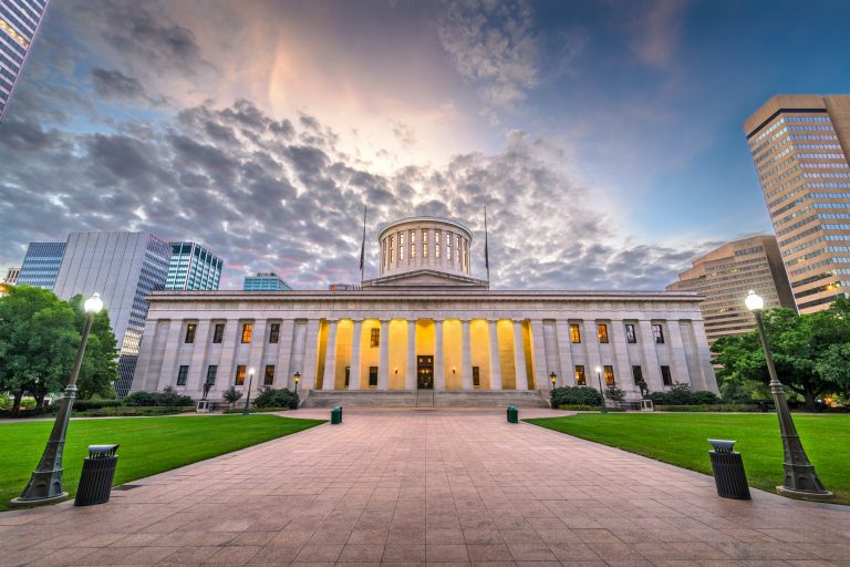 Ohio State House at Dawn